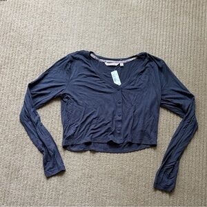 La Vie En Rose Cropped Lounge Long-Sleeve, M